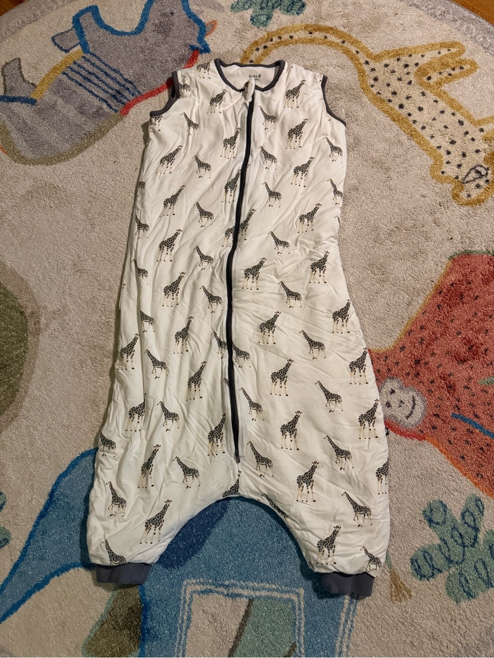 Kyte BABY White Giraffe Print Sleep Sack 1.0 Tog Walker